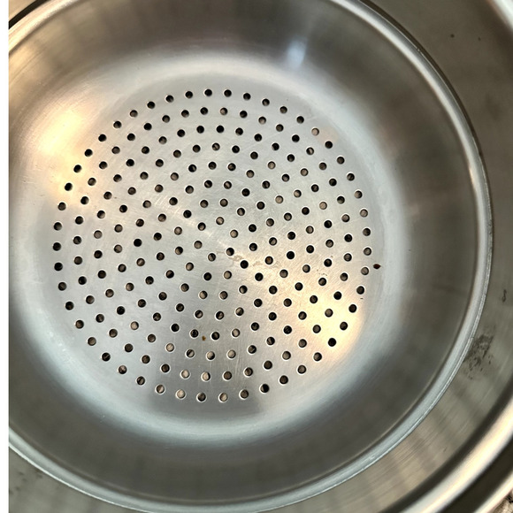 Saladmaster Stainless Steel 8" Double Boiler Steamer Insert Strainer Colander - Picture 2 of 8